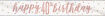 Picture of BIRTHDAY 40TH FOIL BANNER ROSE GOLD